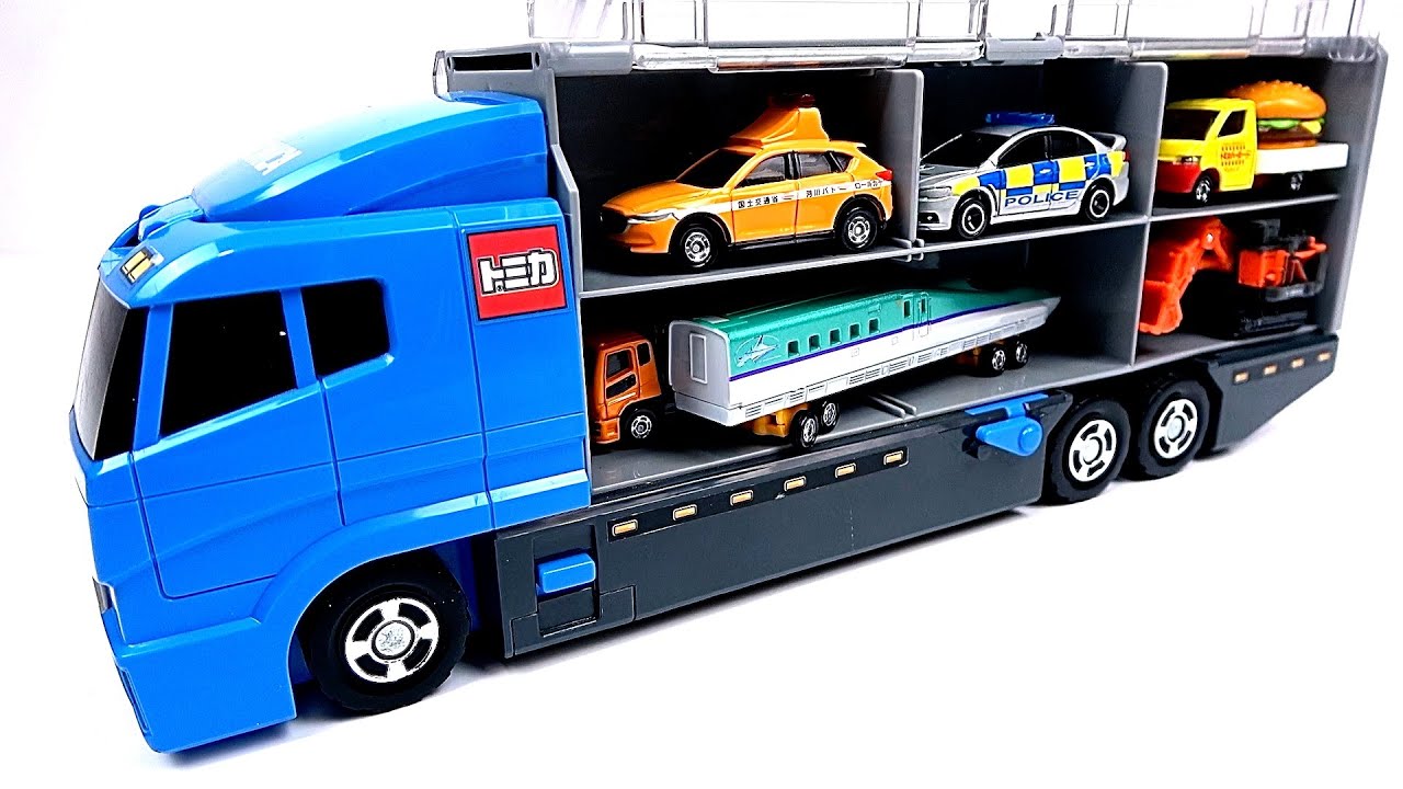 トミカ ☆トミカのミニカーを開封してコンボイへ収納します。