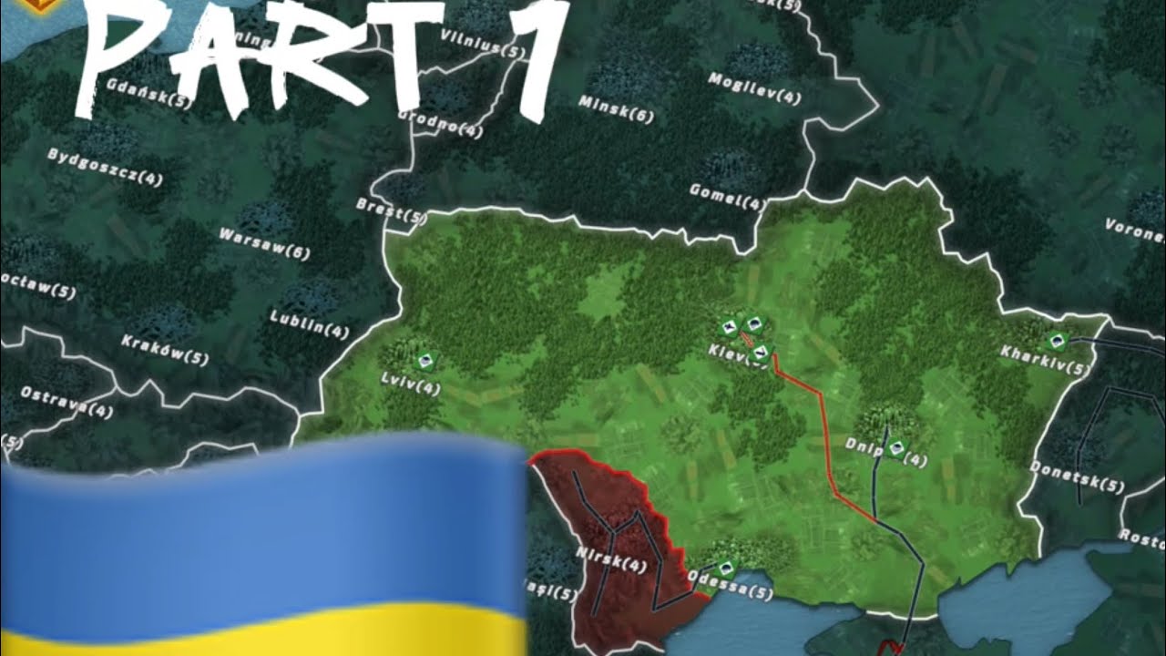 Supremacy world war 3 Europe map. Ukraine day 1&2