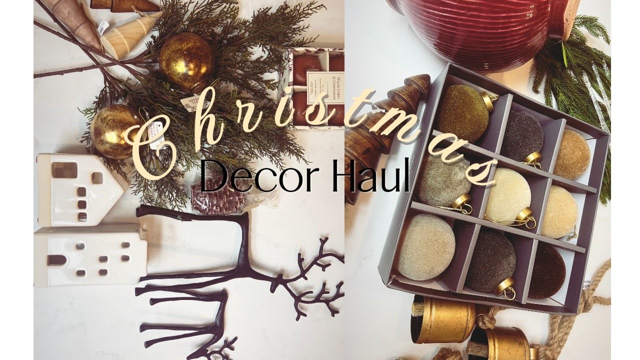Christmas Decor Haul || McGee & Co,Target,Hobby Lobby,Amazon, Home Goods,Pottery Barn,World Market