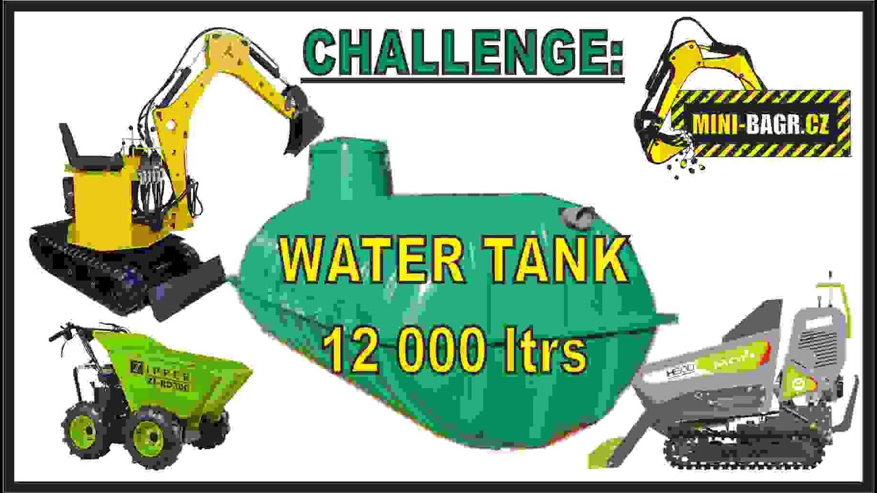 Mini-bagr.cz CHALLENGE 12 000ltrs WATER TANK NADRZ VODA PHOENIX PH400 BASIC MCH 560-SC ZIPPER RD300