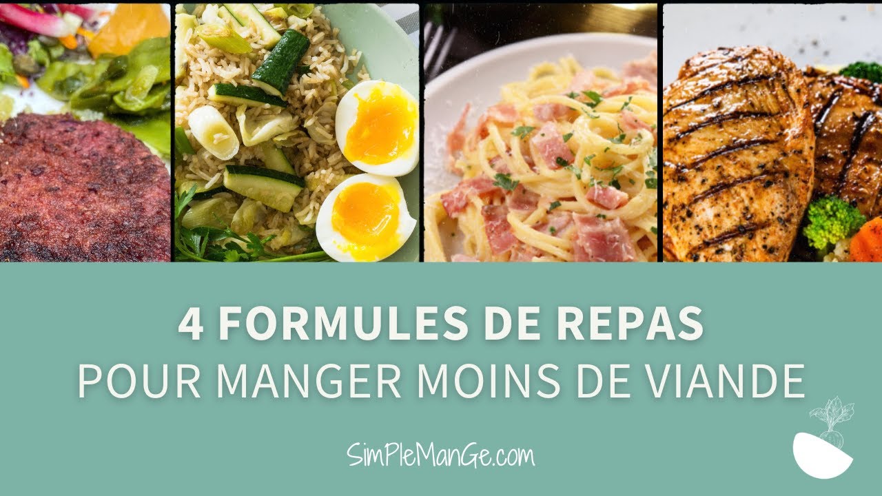 Les 4 familles de repas pour manger moins de viande sans pression