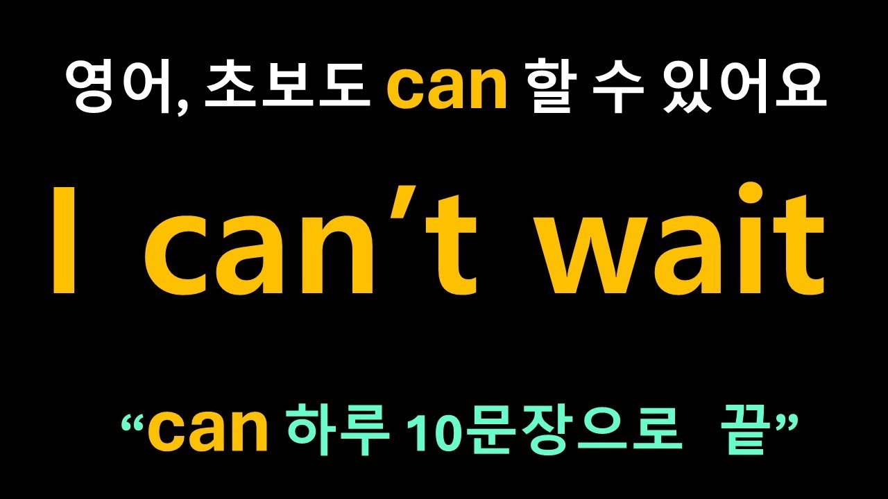 Day 43 Can: 대화 시작 동사ㅣCan I…? Can you…? 말문 트기 10문장