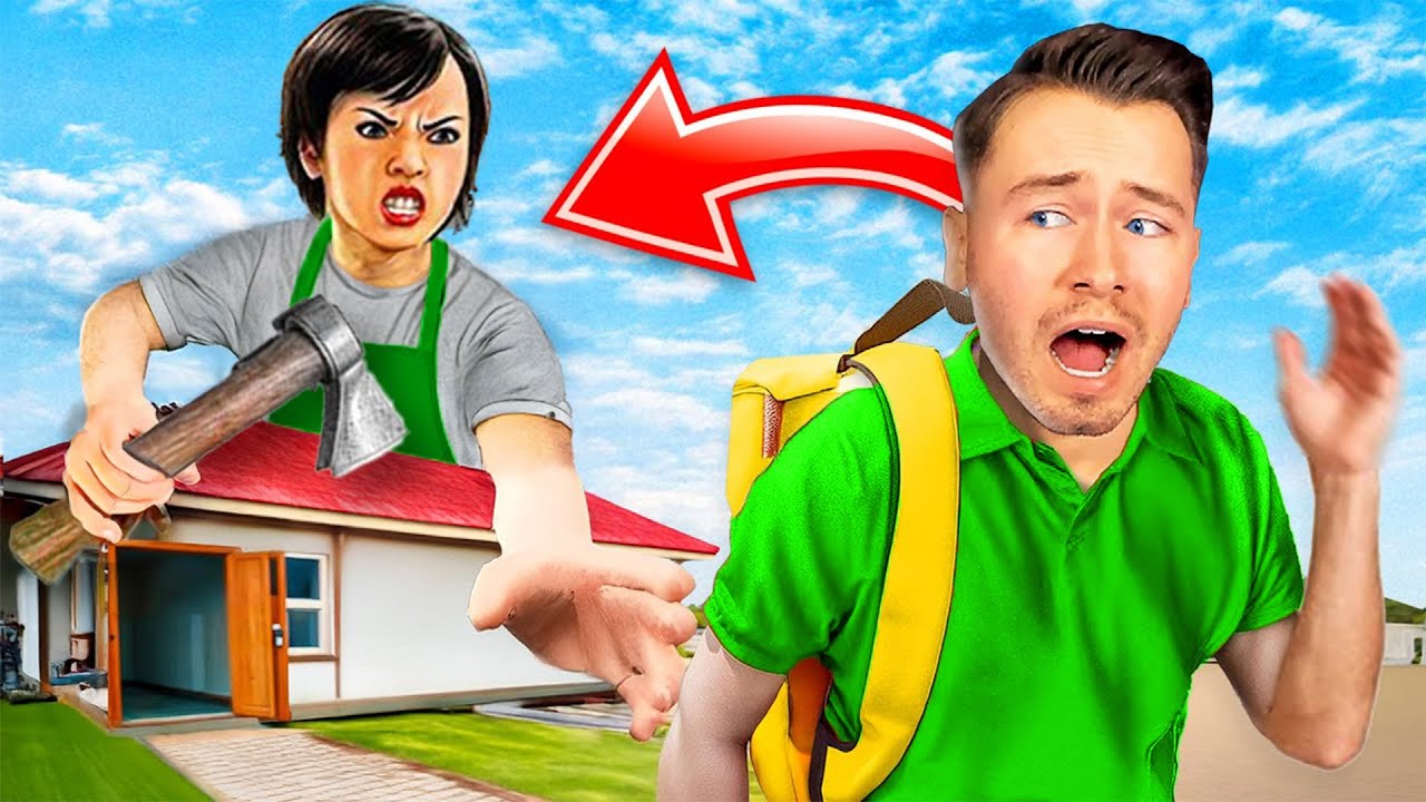 SCHOOLBOY RUNAWAY aber Meine ELTERN sind RIESIG und JAGEN mich!