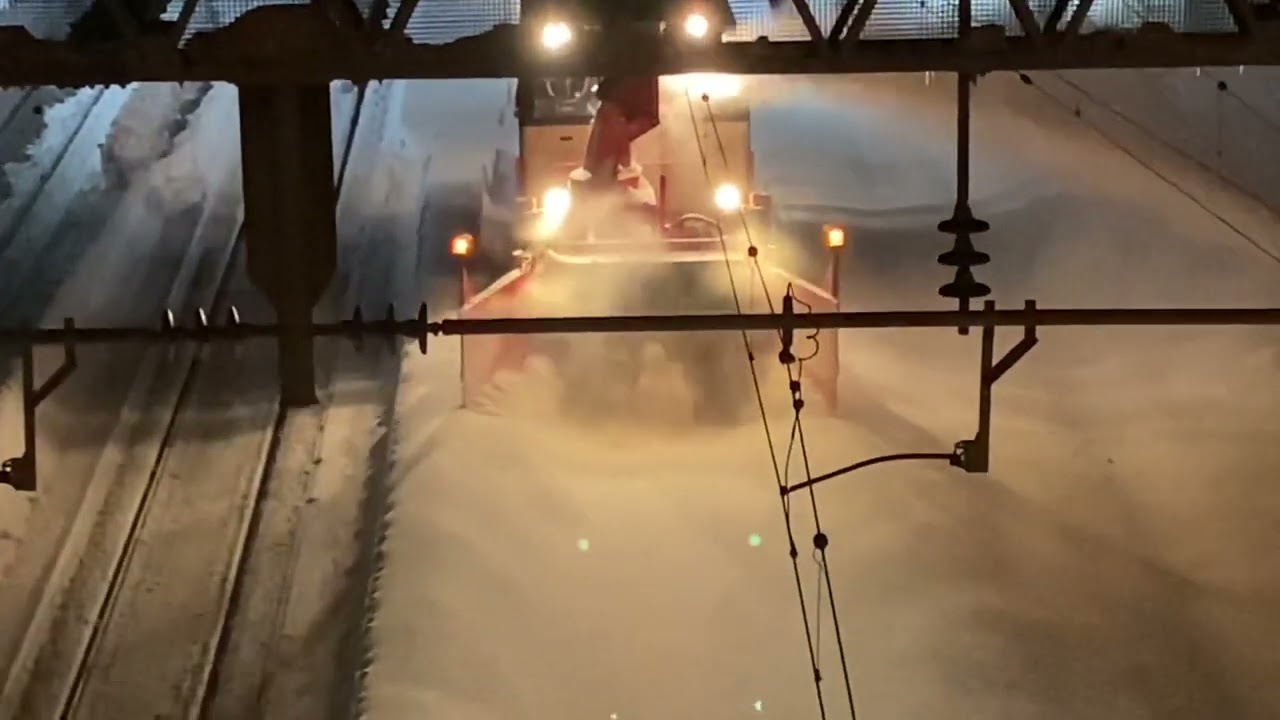 JR北海道　線路の除雪作業を撮ってみた