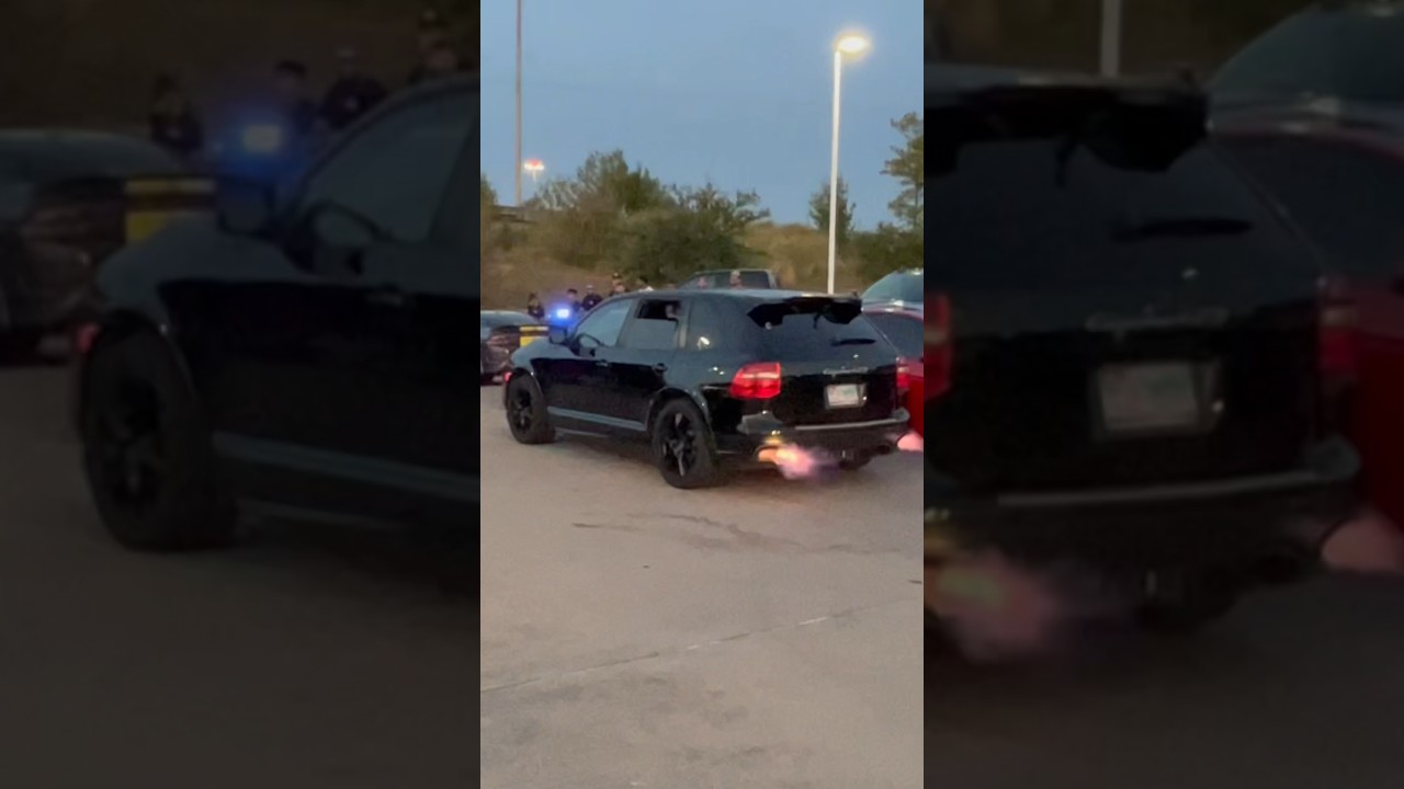 PORSCHE CAYENNE GTS🔥2 STEP POP FLAME SHOOT #trending #viral #porsche #subscribetomychannel #cayenne