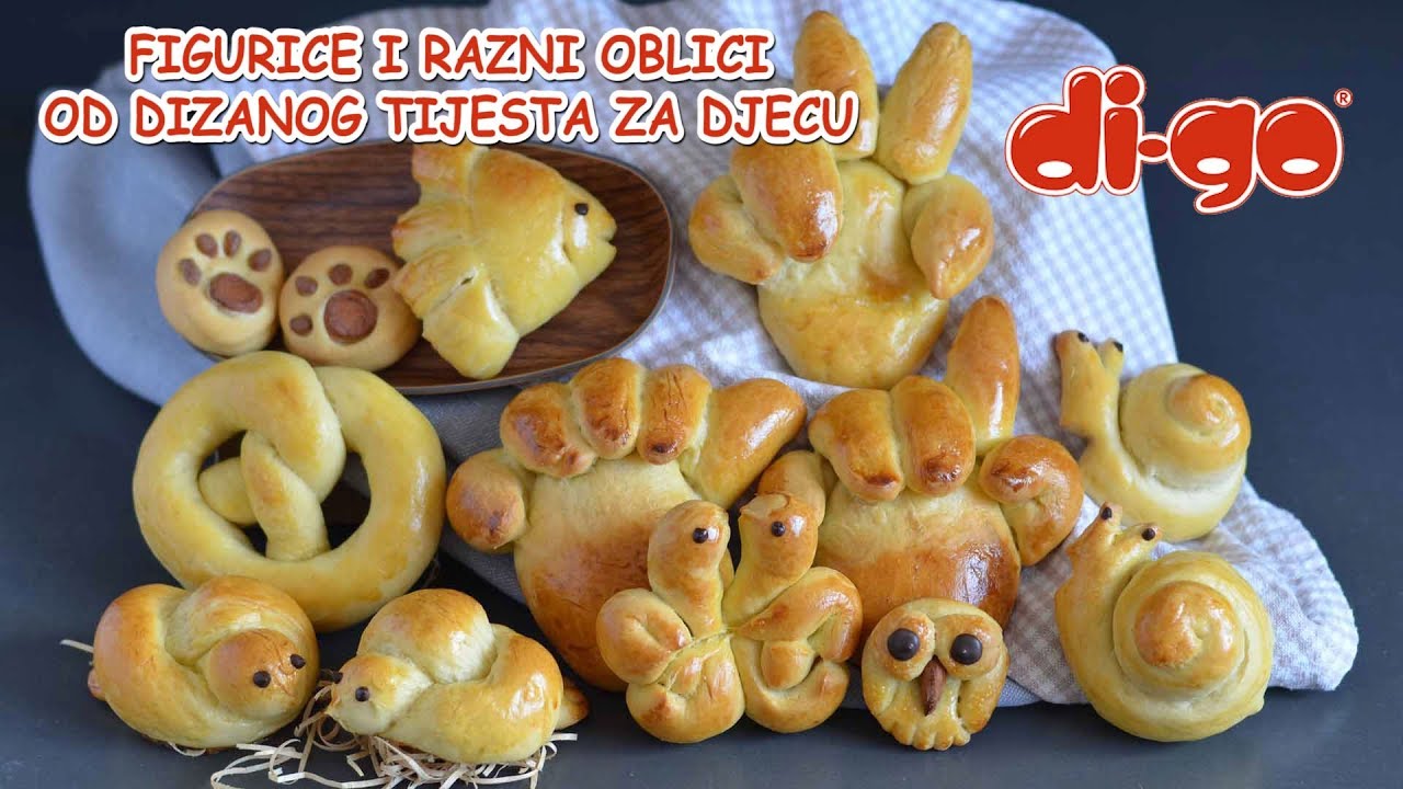 Figurice i razni oblici od dizanog tijesta