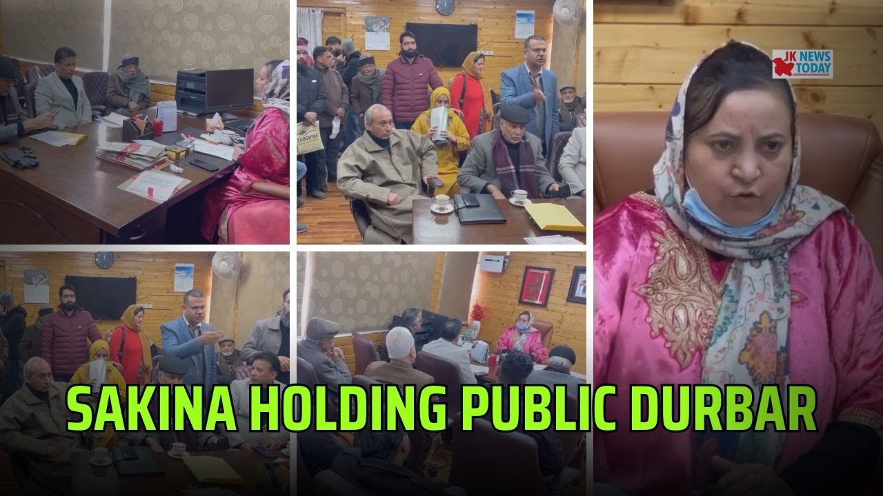 Sakina holding public durbar JK News Today