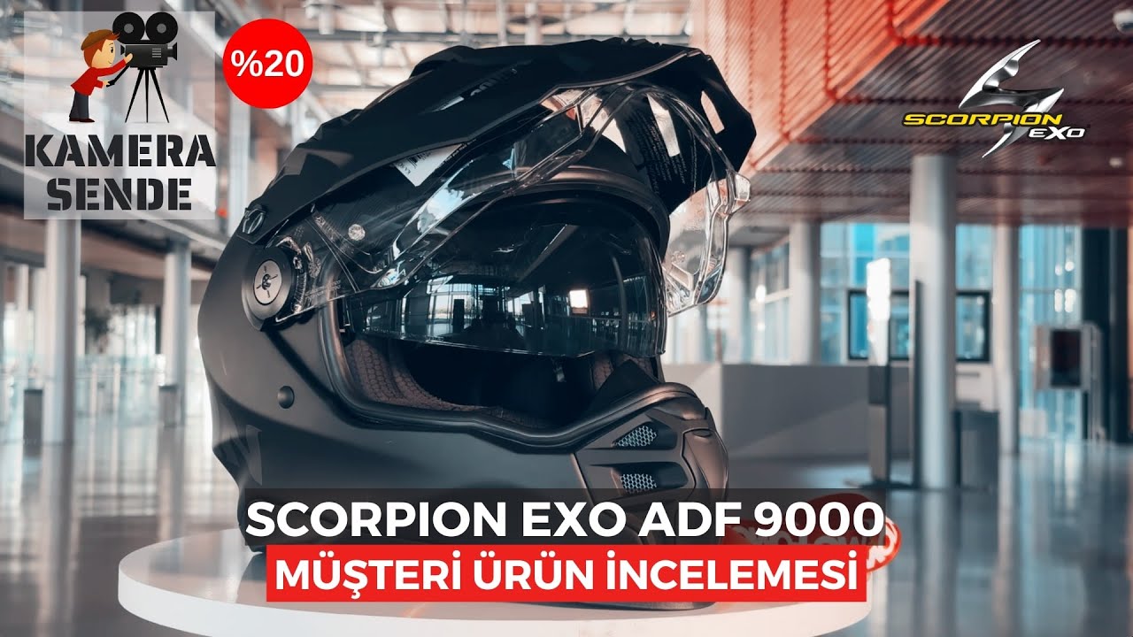 Kamera Sende - Scorpion Exo ADF 9000 Kask İnceleme - motomax.com.tr