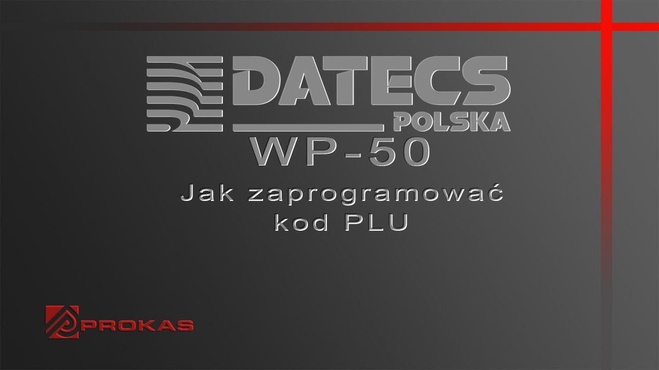 Kasa fiskalna Datec WP-50 - jak zaprogramować PLU