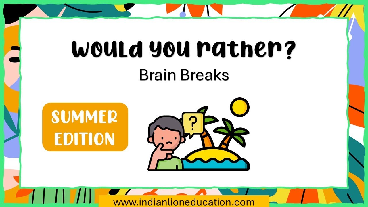 ESL Game - Would you rather summer edition
