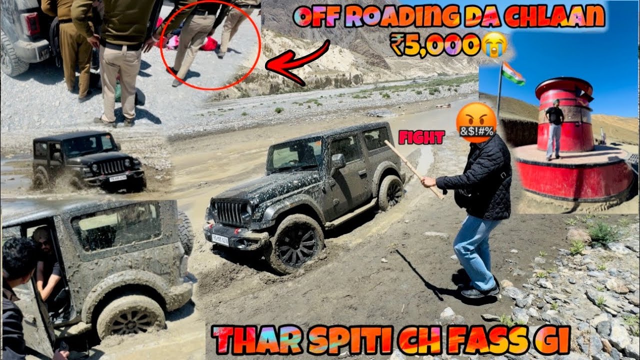 Spiti Vich Thar Fassi 😨 | Police Ne ₹5000 Da Chalaan Katt Ditta! | World’s Highest Post Office 📮