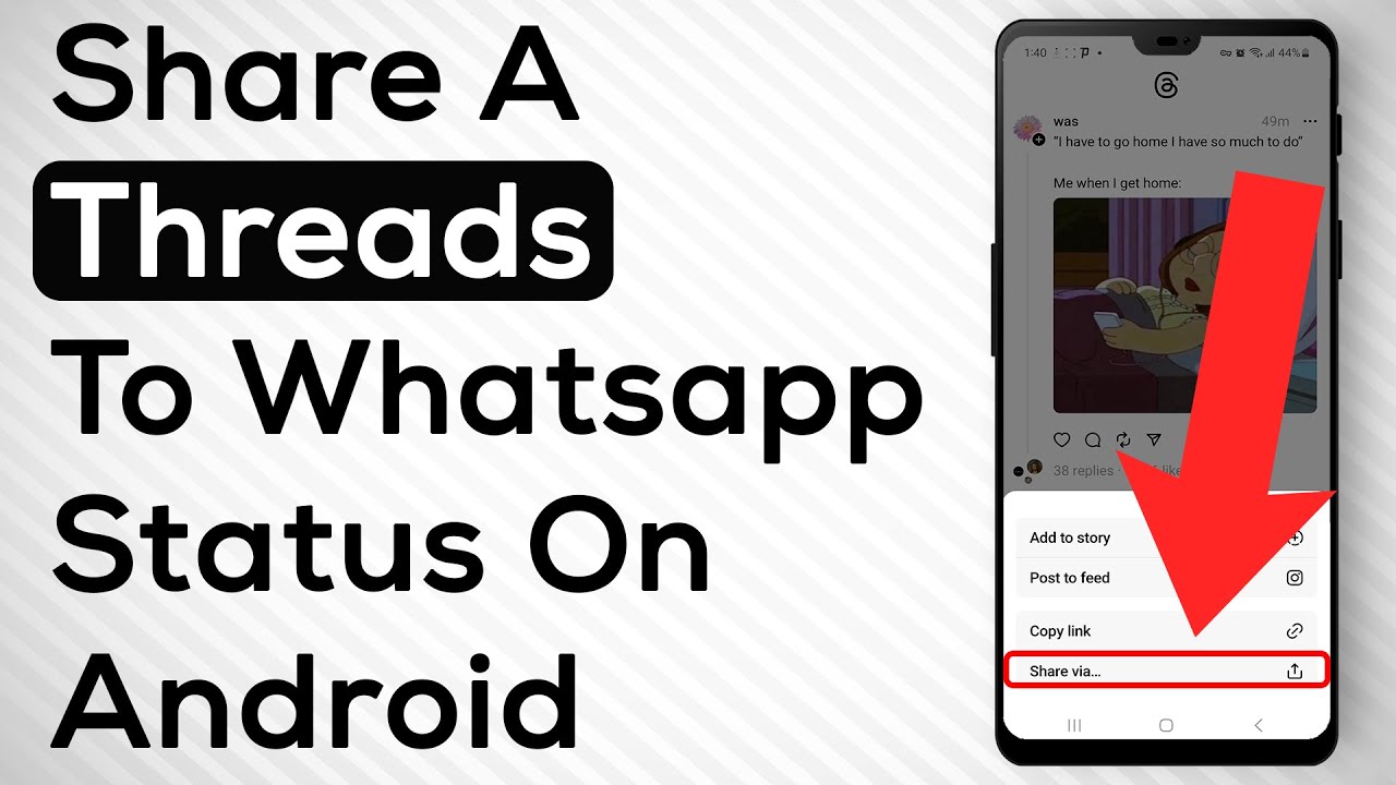 How To Share A Thread To WhatsApp Status