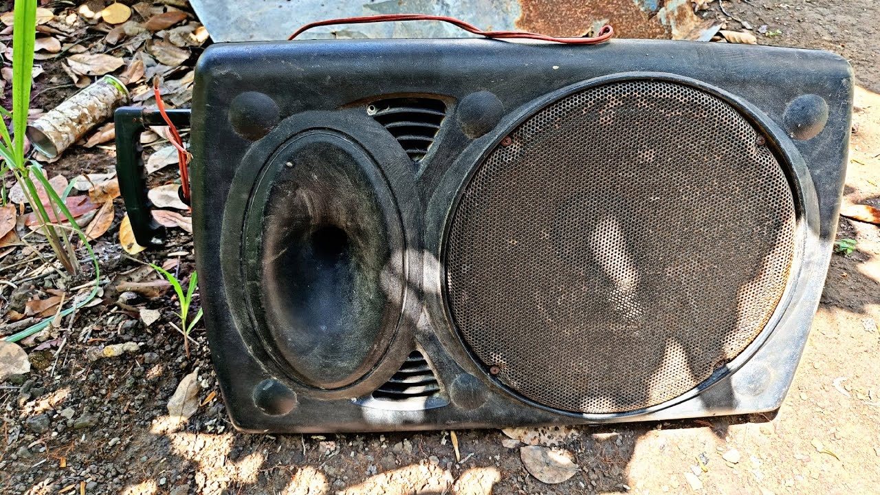 Restoration old 15 inch karaoke speakers | Repair and reuse sound power