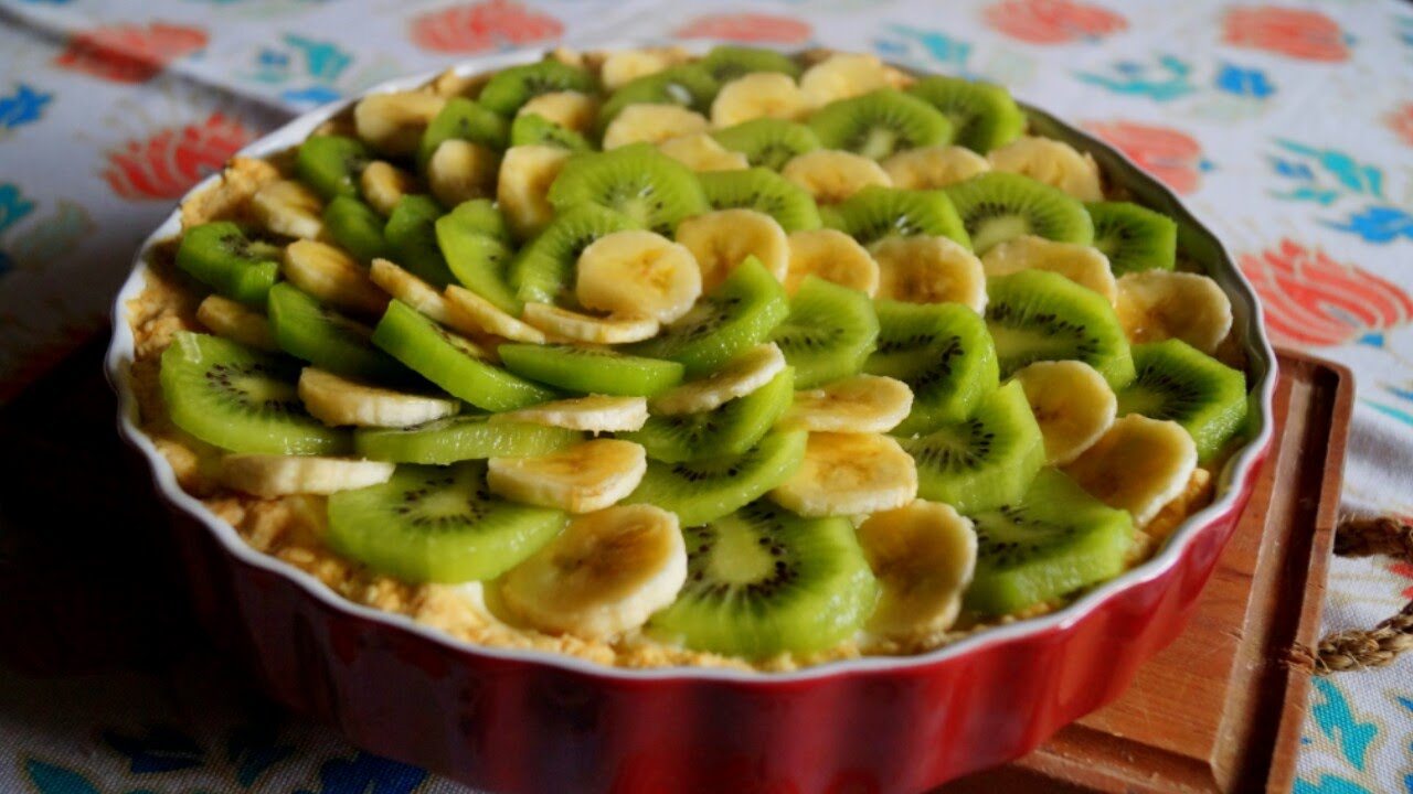 Tarta de Kiwi-Plátano.