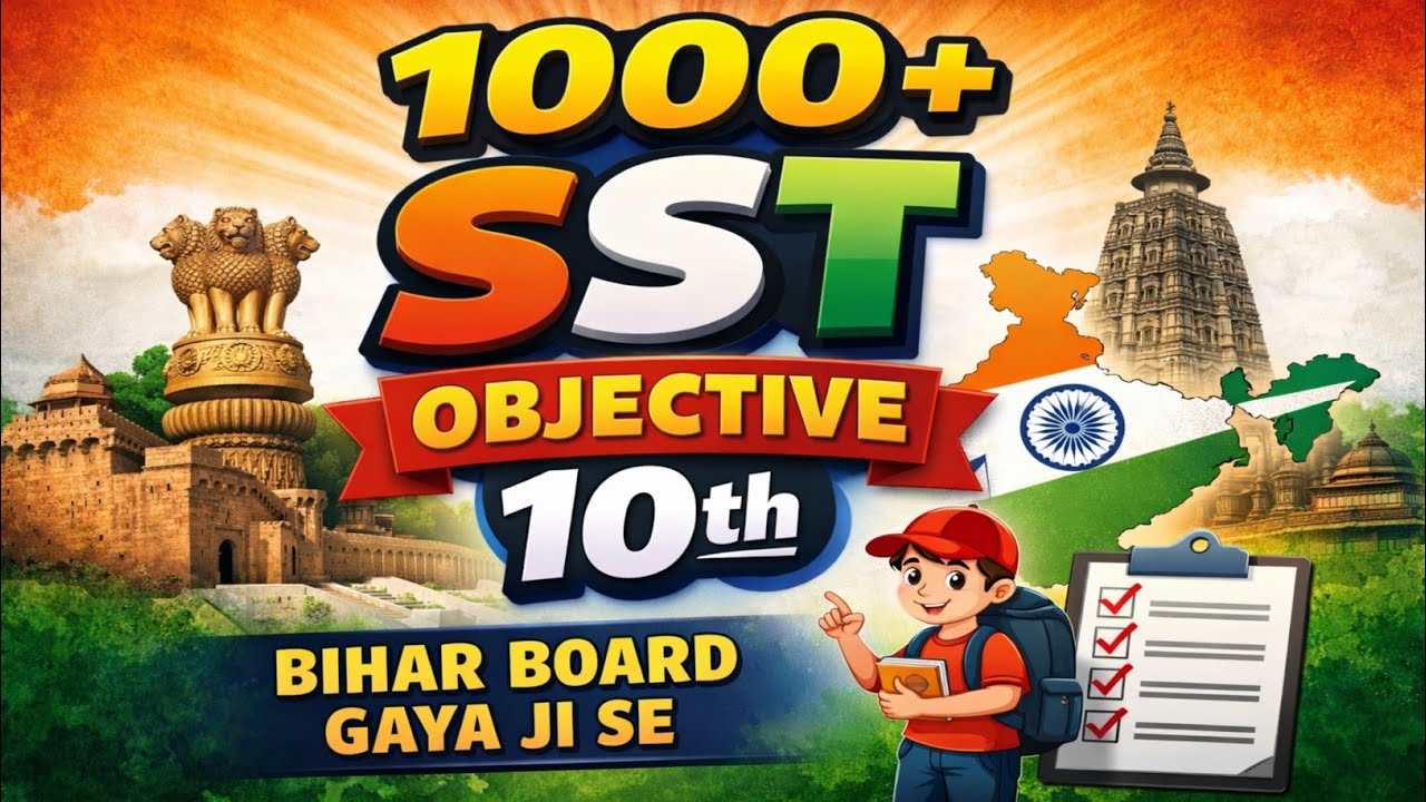 1000+ Sst Objective 10th | 2026 फरबरी एग्जाम 