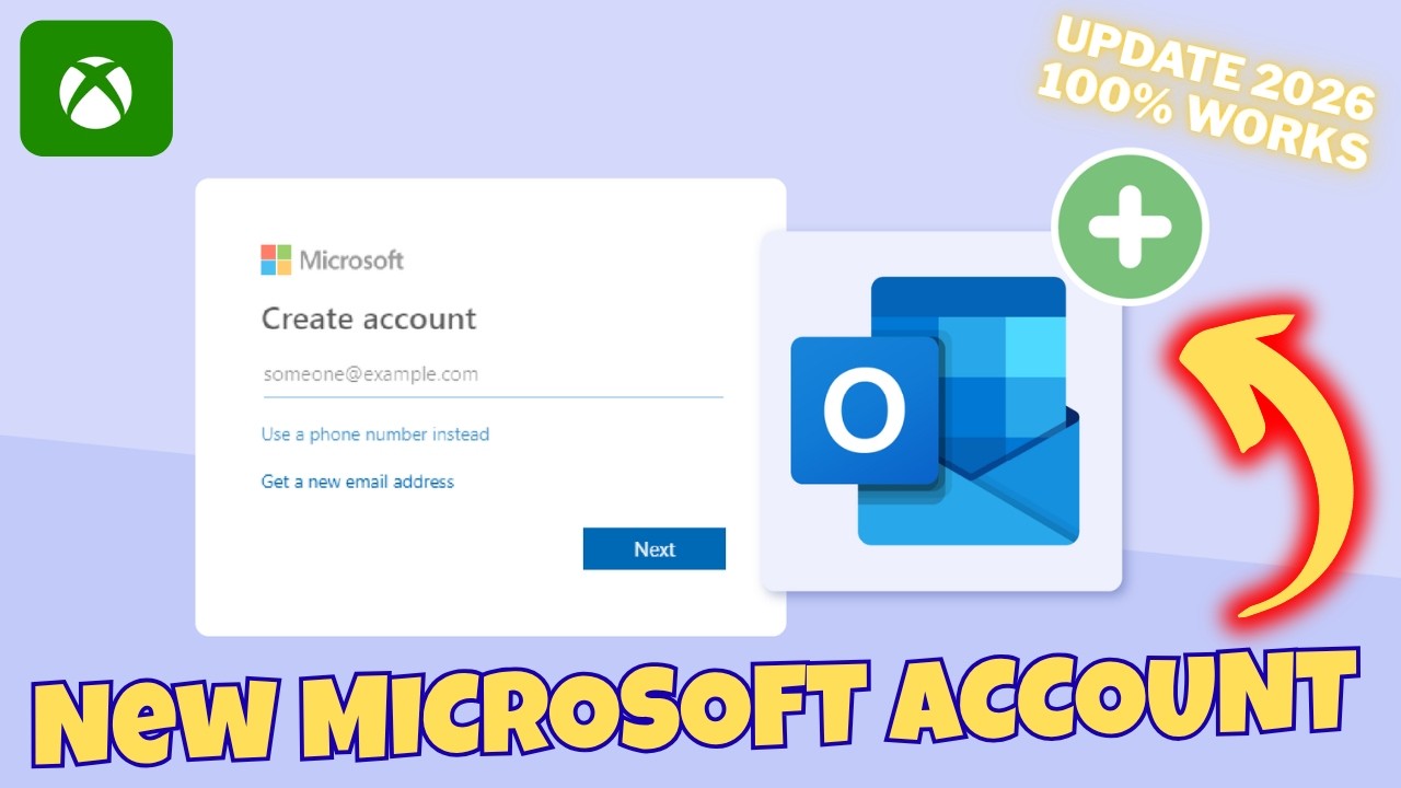 How to Create New Microsoft Account to Use in Xbox Console - Update 2026