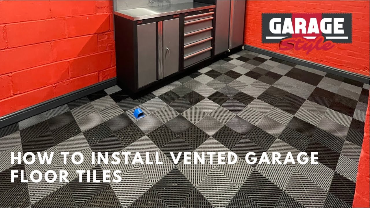 How To Install Vented Garage Floor Tiles | Garage Style Ltd Interlocking Garage Flooring Made Easy
