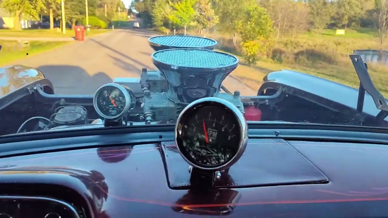 57 Chevy Ride along!  Found out when I got home had fouled plugs..