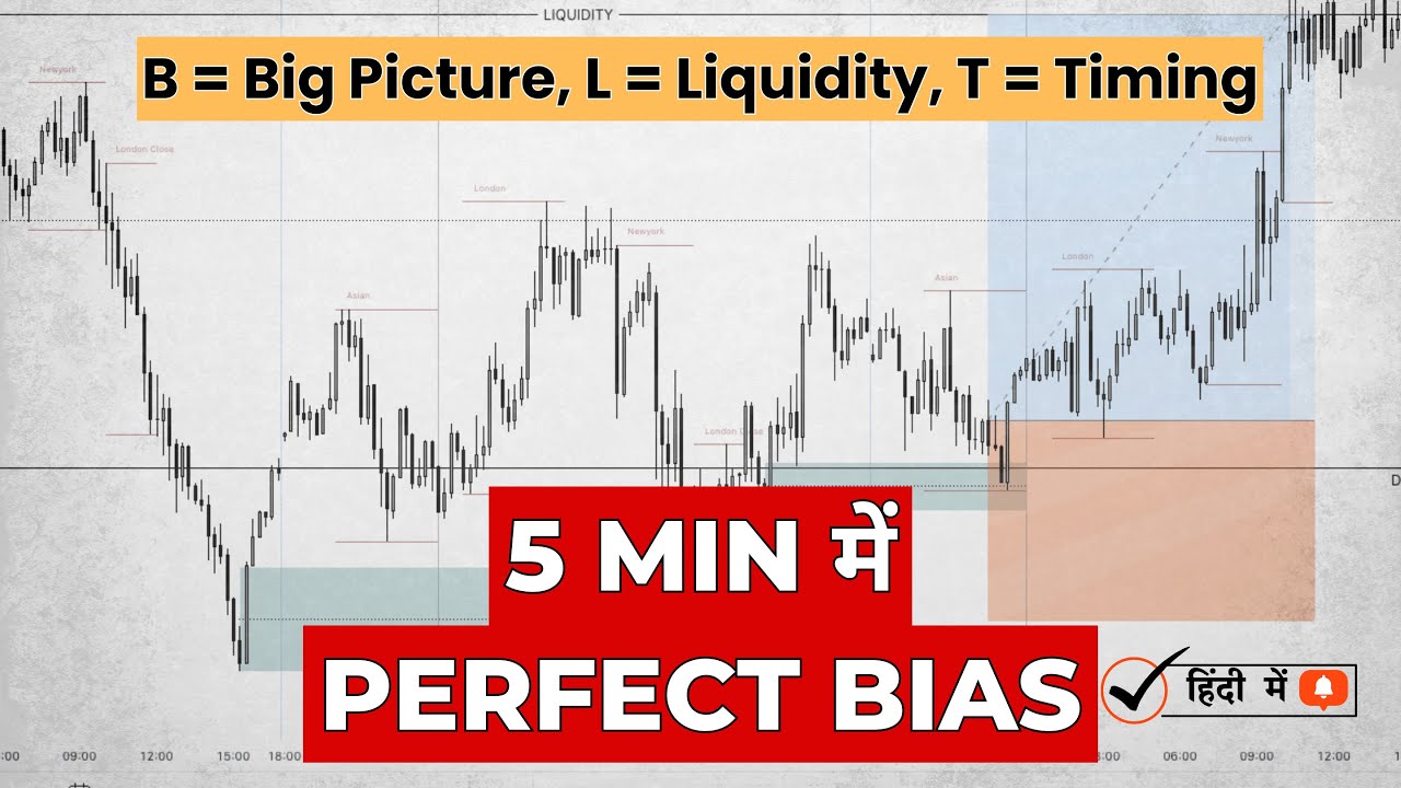 B.L.T. Method | 5 Minute Mai Perfect Bias Find Karo | ICT and SMC Trading Hindi