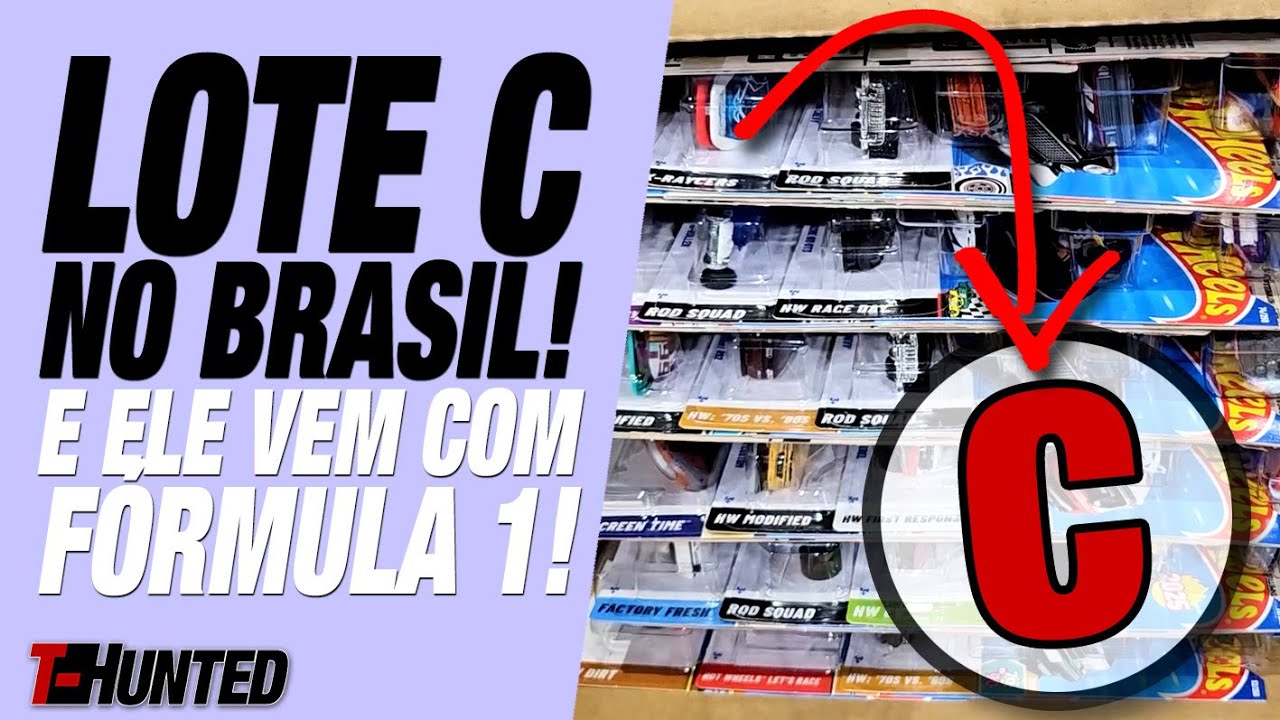O LOTE “C” DE 2025 DA HOT WHEELS NO BRASIL! COM FORMULA 1!