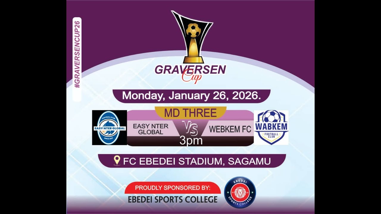 GRAVERSEN CUP: EASY NTER GLOBAL VS WABKEM FC