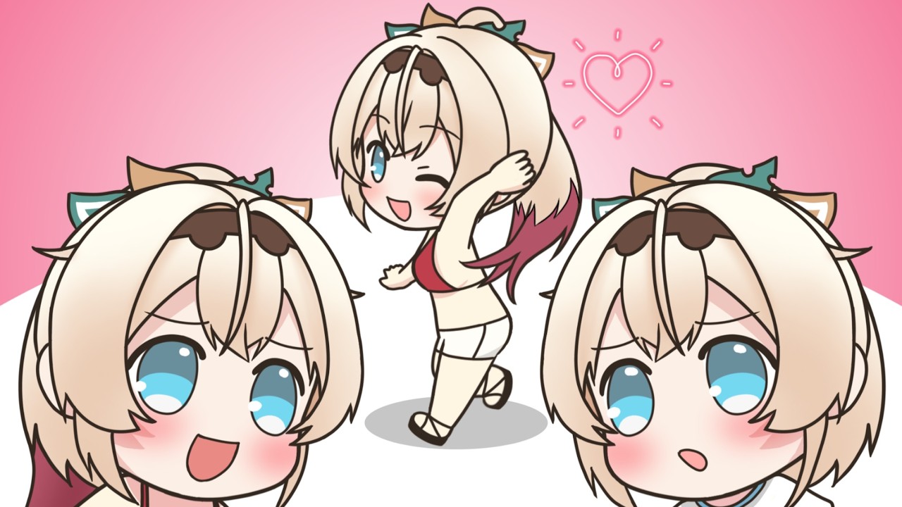 【手描き】風真になりきるマリン船長【ホロライブ/風真いろは/宝鐘マリン/AZKi】