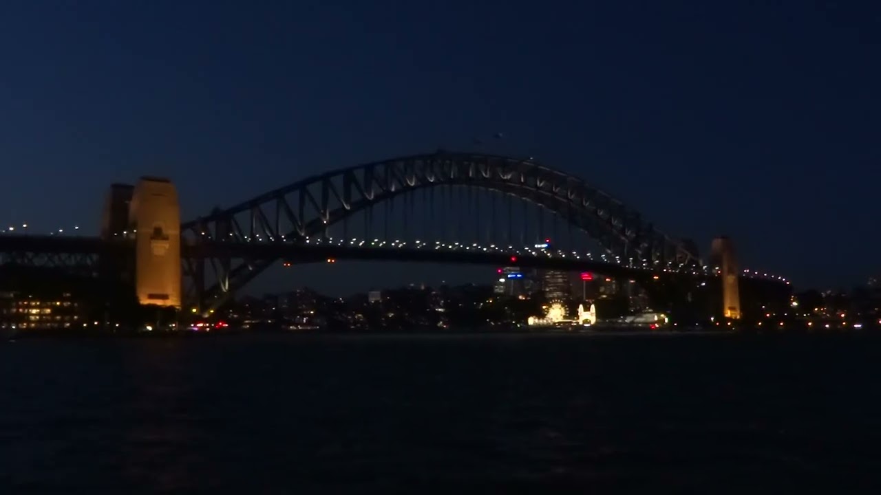 SYDNEY- HARBOUR at  NIGHT