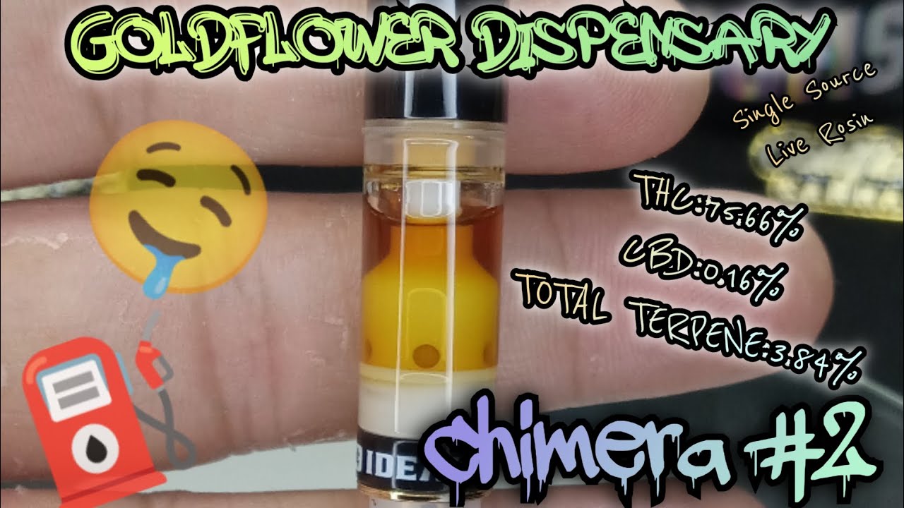 #35 Chimera #2 (Live Rosin Cart) Official Product Video Review (GoldFlower Dispensary)