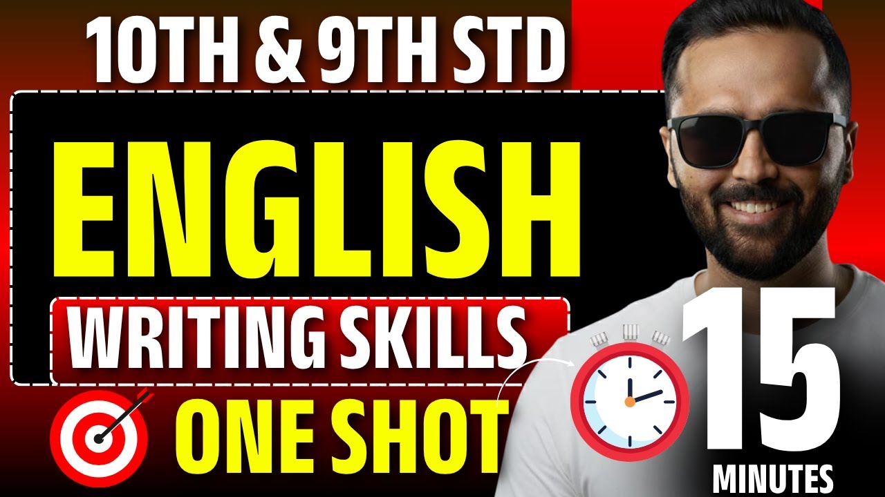 English Writing Skills in 15 Minutes | One Shot |9th & 10th Std| Pradeep Giri Sir
