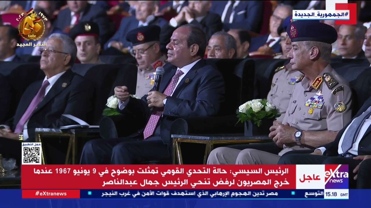 الرئيس السيسي: وفاة الرئيس جمال عبدالناصر كانت لحظة تحدٍ قاسية على الشعب المصري