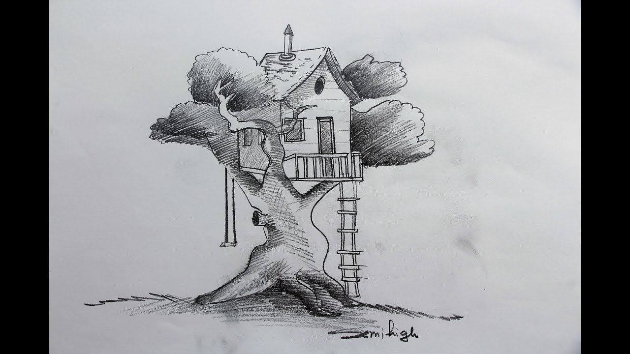 How To Draw Living In Imagination | Pencil Sketch