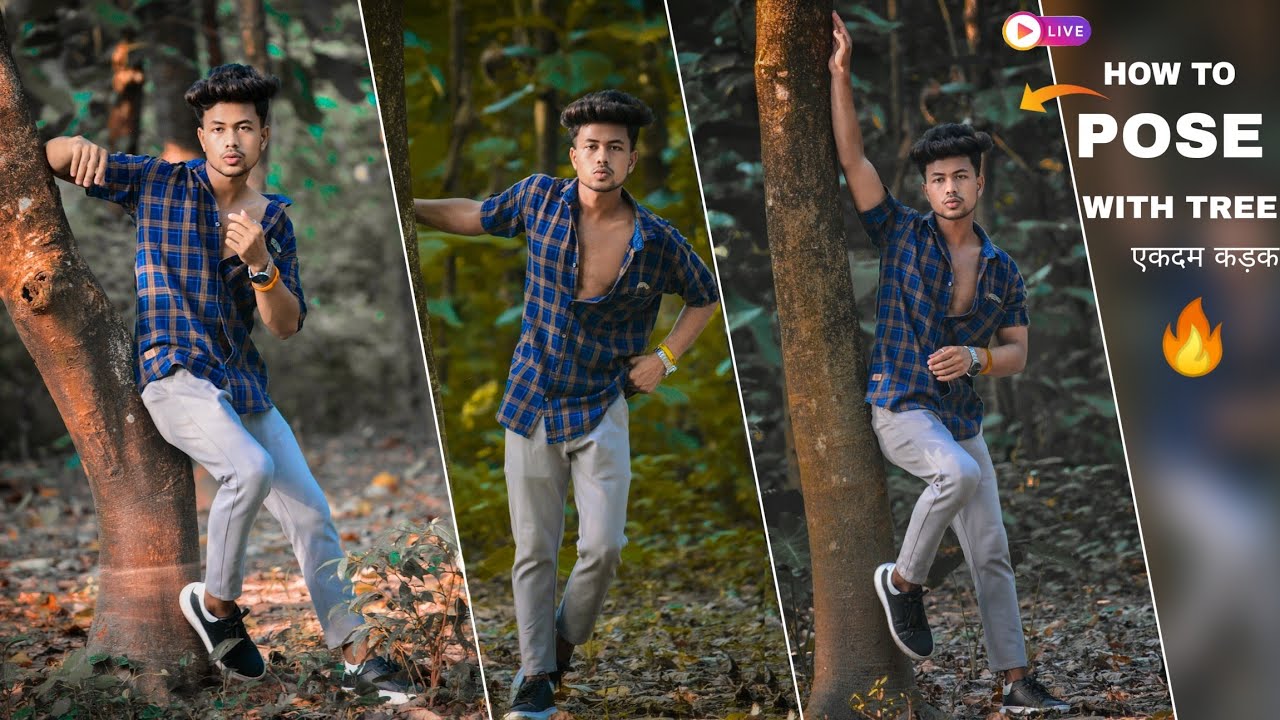 🔥 How to pose with tree | Tree photoshoot pose tips and tricks | Outdoor photoshoot pose