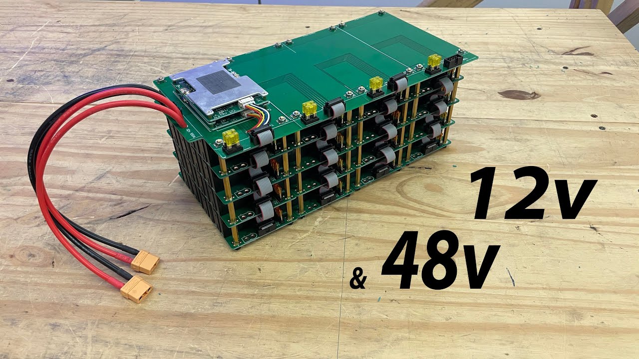 12v and 48v LiFePO4 26650 cell building kits