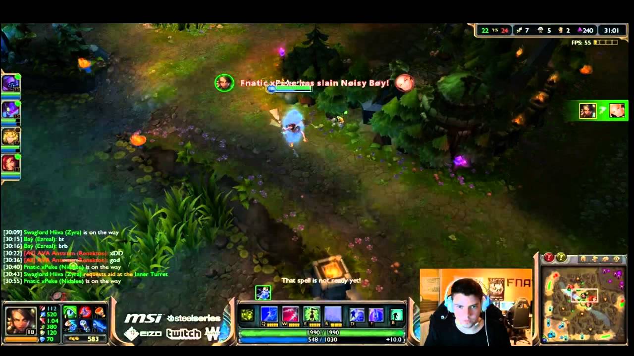 xPeke - Nidalee Spear GOD ! League of Legends