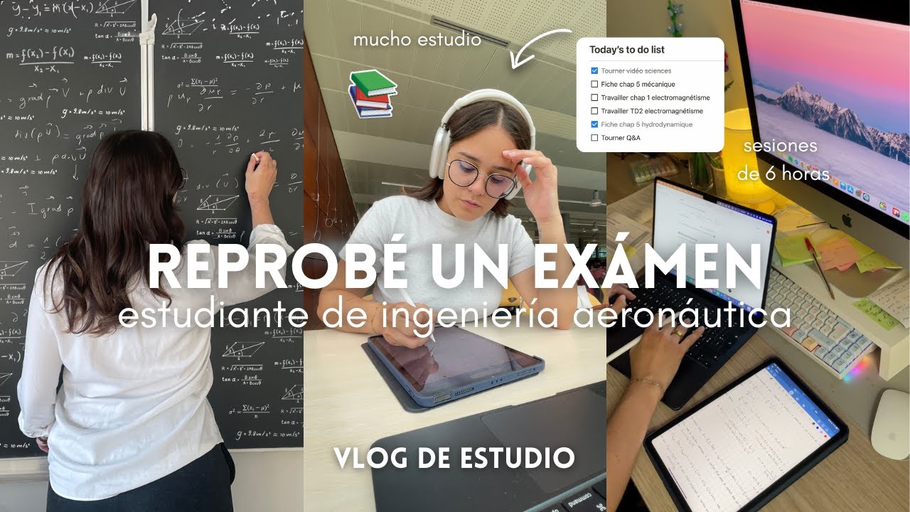 Una Semana Estudiando para los Ex&aacute;menes que Reprob&eacute; | Vlog Realista