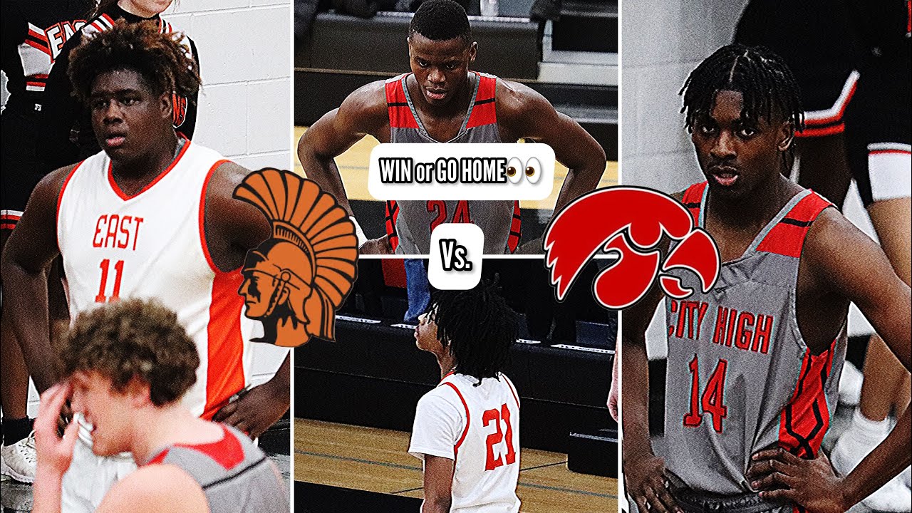 WIN or GO HOME👀‼️ First Round Playoff Game Gets INTENSE 😡Waterloo East vs. City Highlight!!
