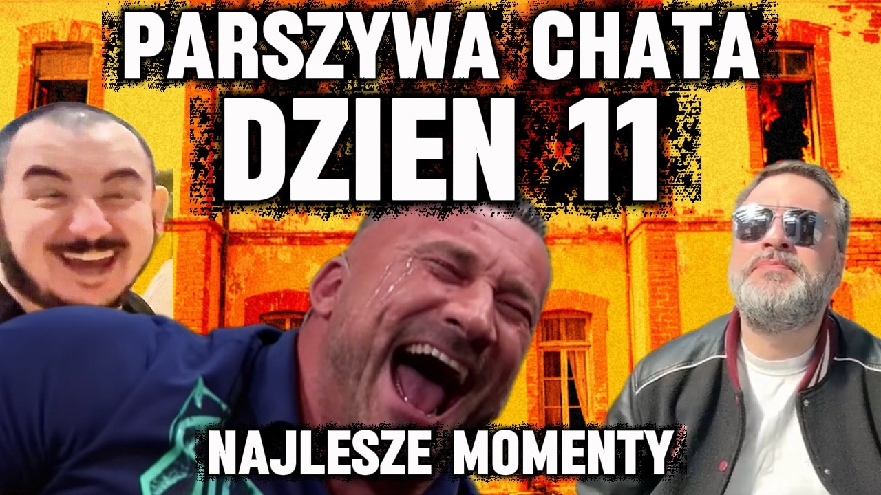 PARSZYWA CHATA DZIEŃ 11 - WYPADEK NA TRENINGU I OSTRE DOCINKI ŁUKASZ BIELON DYMI (NAJLEPSZE MOMENTY)