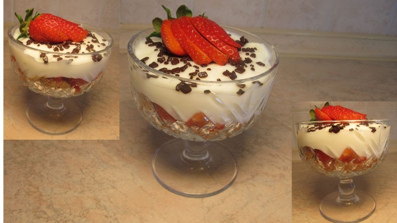 БЪРЗ И ЛЕСЕН КРЕМ С  ЯГОДИ -  лек,много вкусен и лесен за приготвяне .Crema con fragole