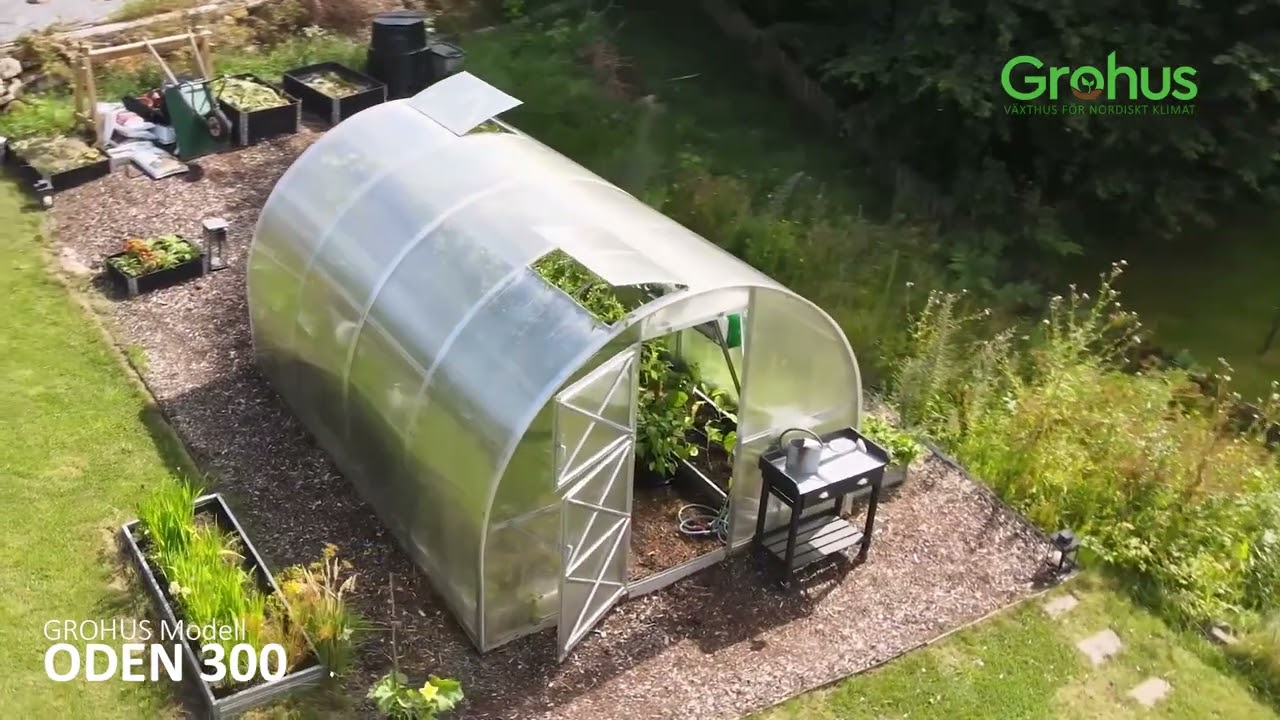 GROHUS Växthus modell ODEN 300 - Hemma hos Leif