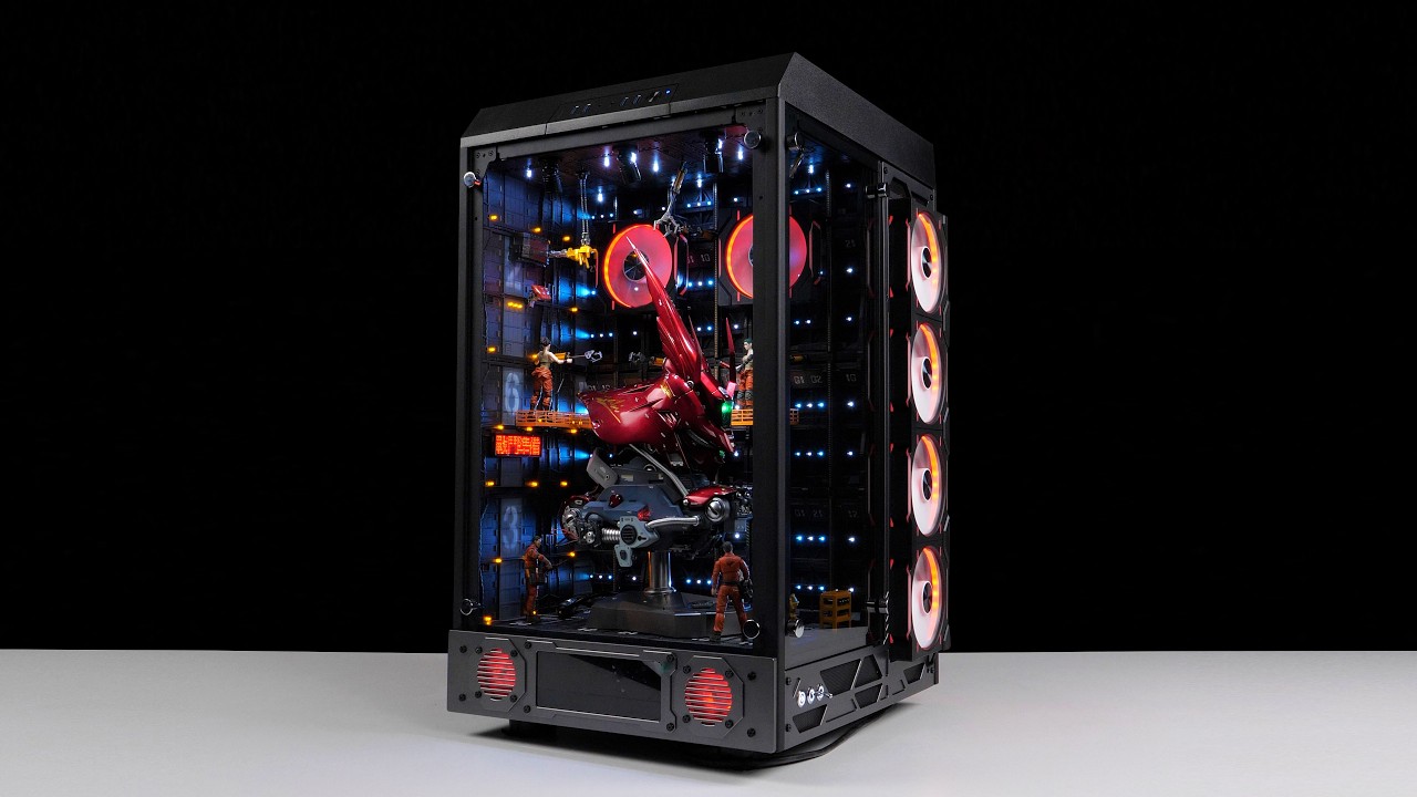 「BRO」4K Water Cooled PC Build Thermaltake Tower 900 SAZABI Head . 沙扎比格纳库主题#pcbuild #gundam