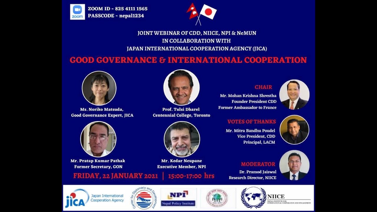 Good Governance and International Cooperation