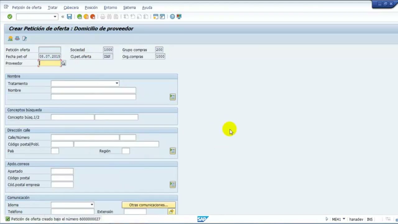 Compras imputadas SAP MM | CECO