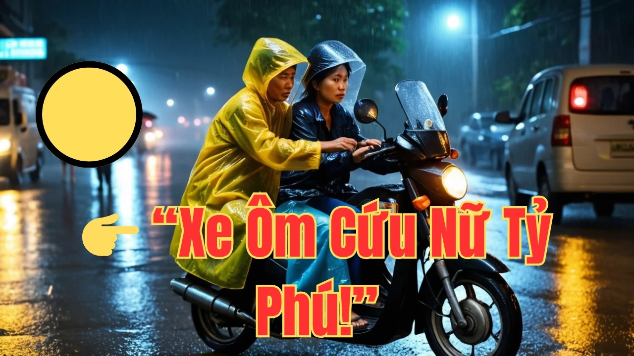 Trong đêm mưa tầm tã, một anh xe ôm nghèo chỉ nghĩ rằng mình đang chở một thai phụ đi đẻ gấp. …