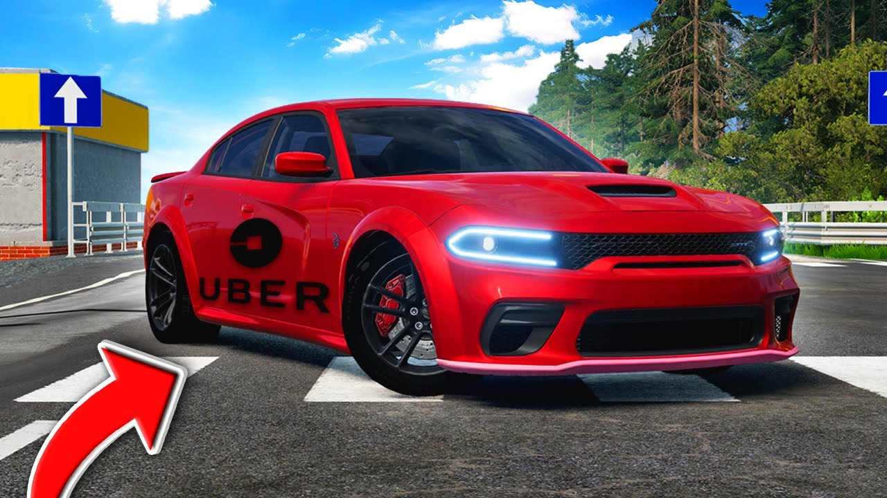 I Became a UBER DRIVER in a Hellcat in BeamNG Drive