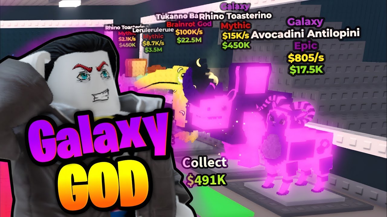 I got galaxy brainrots in steal a brainrot part 3 | rj roxk