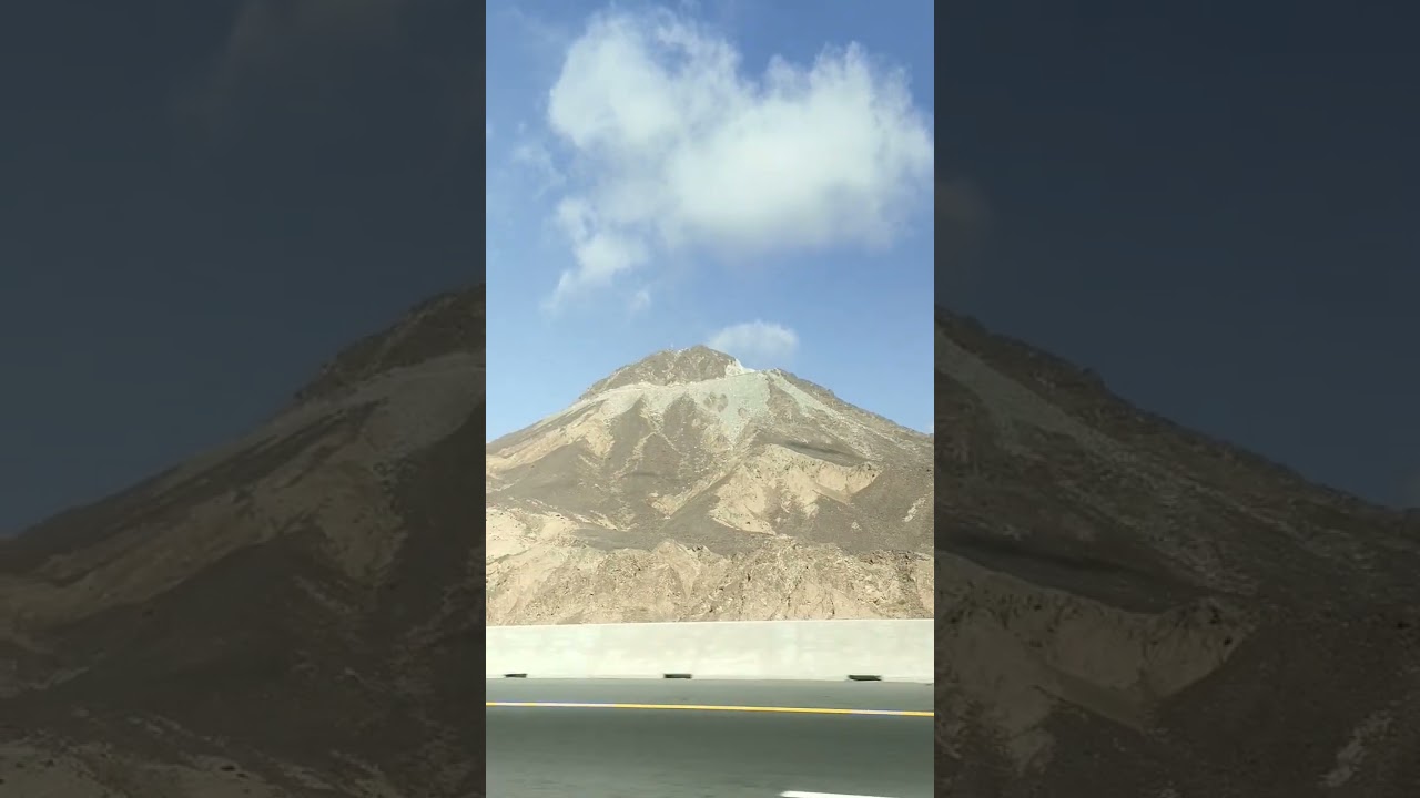 The Peak of this Mountain is borderlands between OMAN and UAE.Barbit Wires can be seen on top