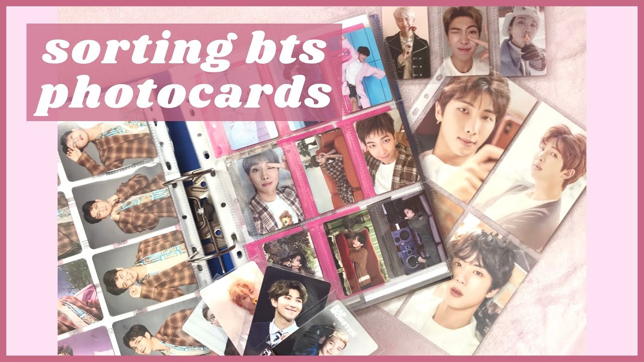 🌙 sorting + organizing BTS photocards in my binder #2 ✨ finishing sets + starting new collections