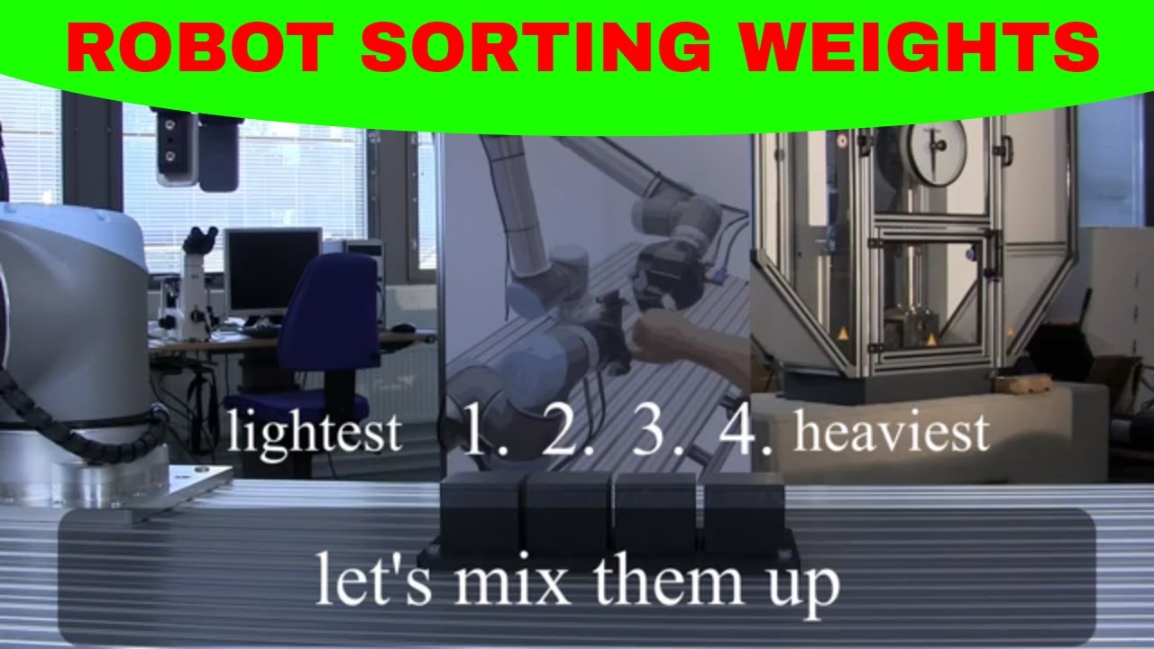 Collaborative robot applications - weight sorting 2019