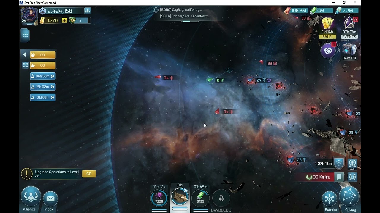 Star Trek Fleet Command recall trick to get rid of active Hostiles .