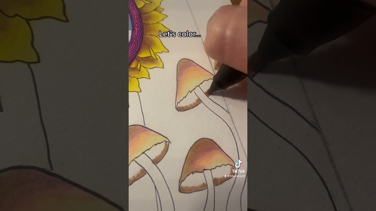 Coloring 😌 #psychedelic #art #artprocess #markers #markerart #drawing #draw #trippy